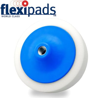 White Compounding Sponge 5/8unc Blue Backing